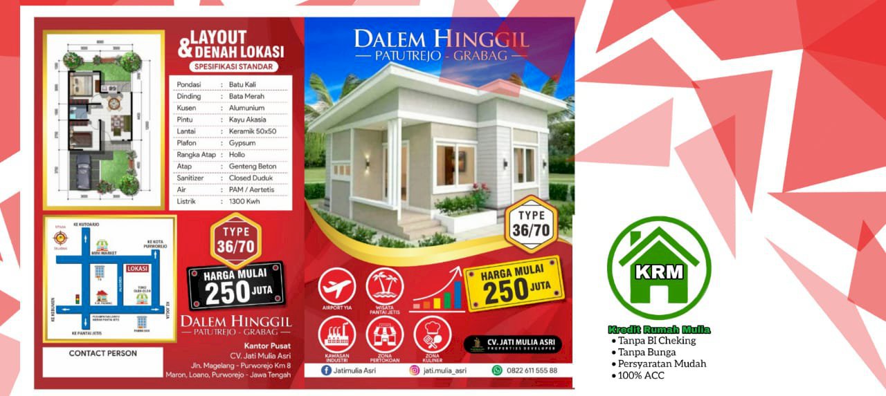 Rumah siap bangun Purworejo