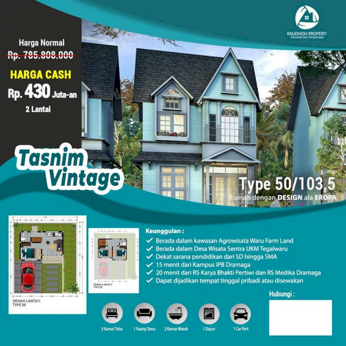 Hunian Berkonsep Ala Eropa dengan Nuansa Islami