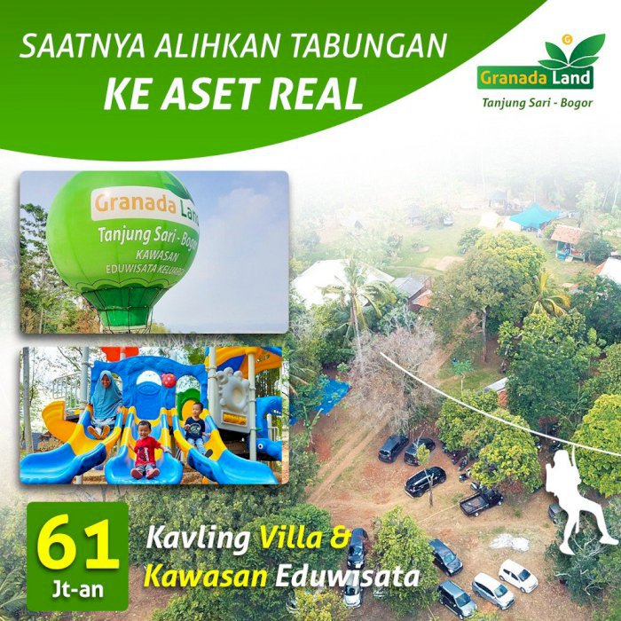 DIJUAL KAVLING MULTIGUNA FREE BIAYA PERAWATAN