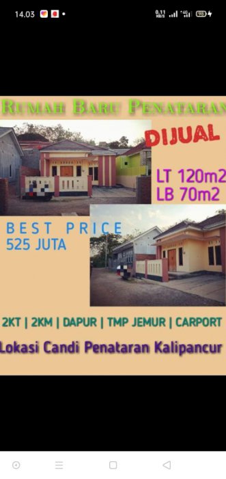 Rumah baru di candi Penataran Semarang