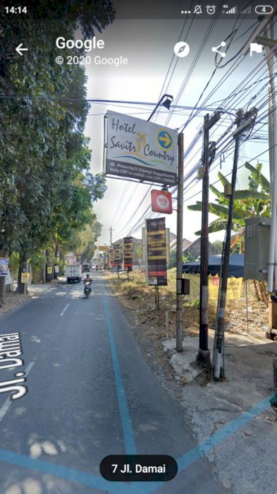 Tanah Super Strategis Unt Usaha di Pinggir jln Damai Sleman