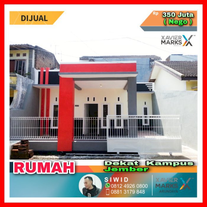 Dijual Rumah Dekat Kampus Jember (Minimalis - Siap Huni)