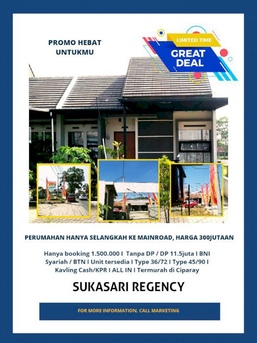 Rumah Baru  Laswi babakan, Sukasari Ciparay  Bandung 365 Juta