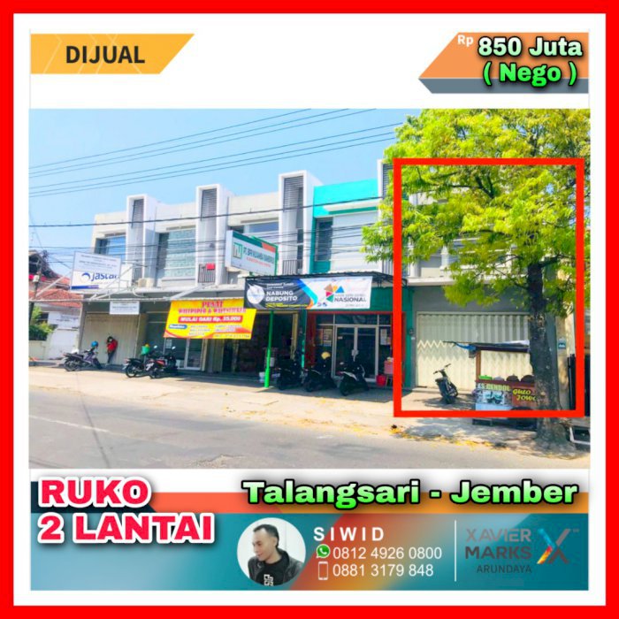 Dijual Ruko di Jember (2 Lantai)