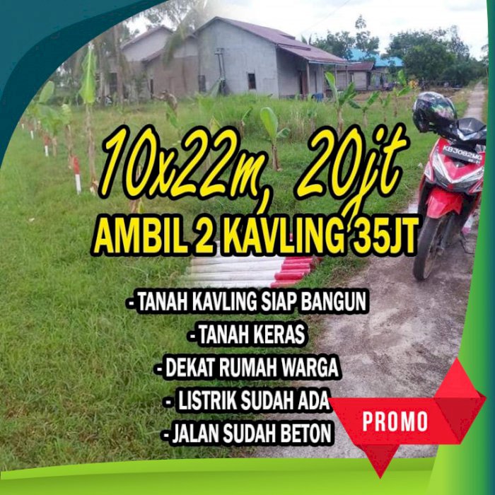 Tanah kavling murah promo bulan ini