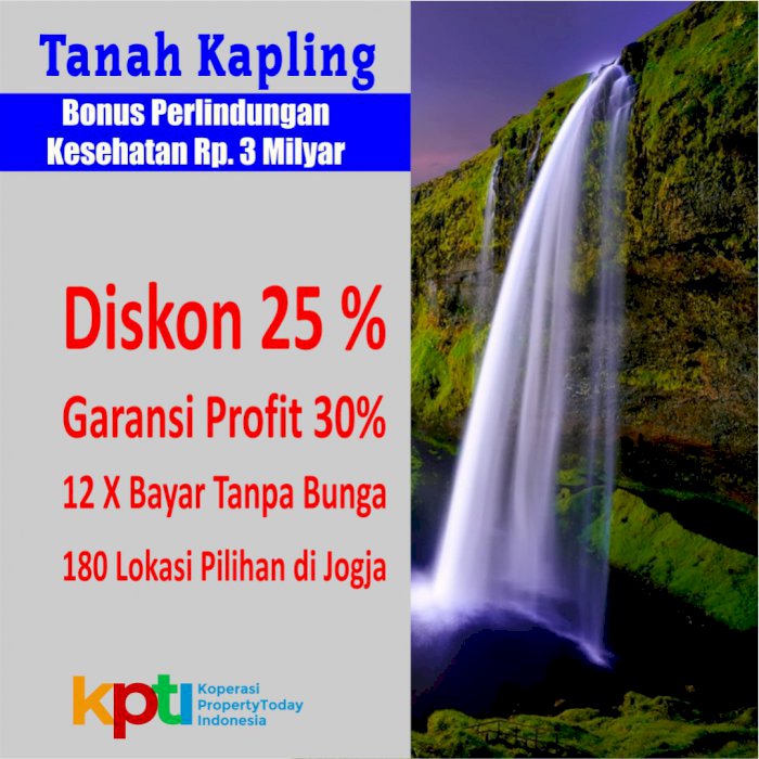 Tanah Kapling Perumahan Dekat Kampus UGM, Bisa Dicicil 12X