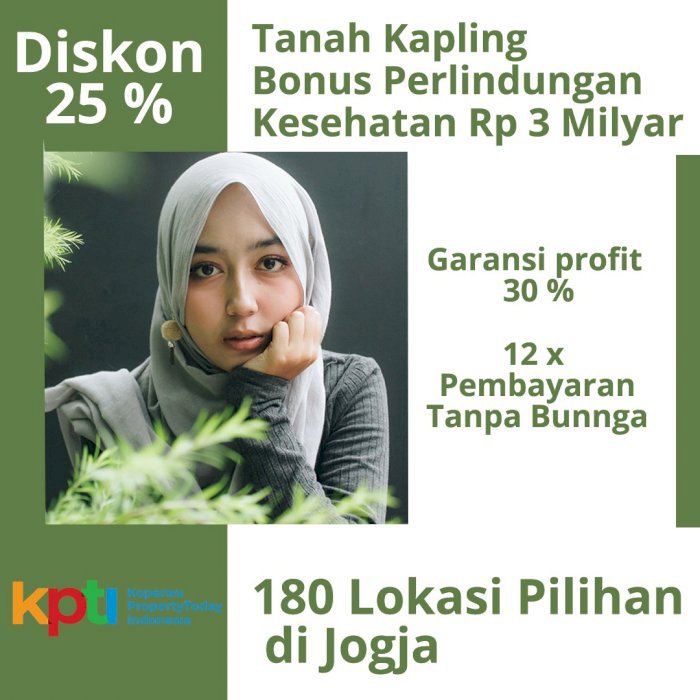 Kapling Perumahan Barat YIA, Diskon Hingga 25%