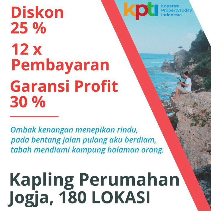 Kapling Dekat Perumahan Pertamina Kalasan, Diskon Up To 25%