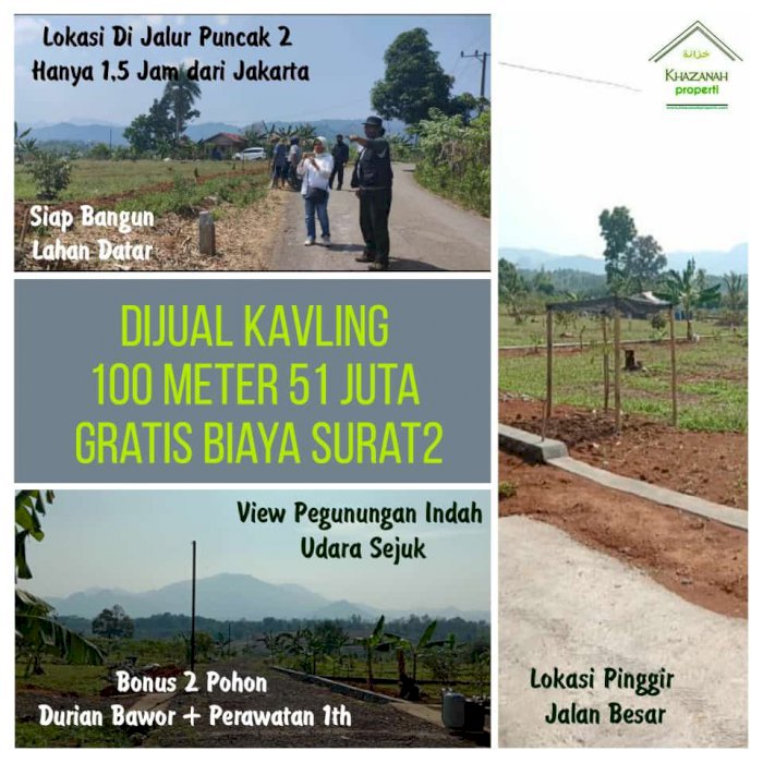 Tanah Kavling, Tanah Kebun, Murah & menguntungkan