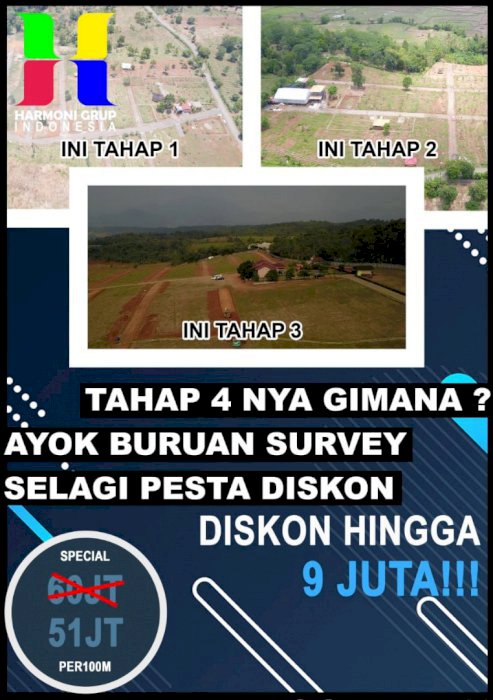 Kavling Harmoni Alam  Kavling Siap  Bangun  Rumah,Villa dan Berkebun