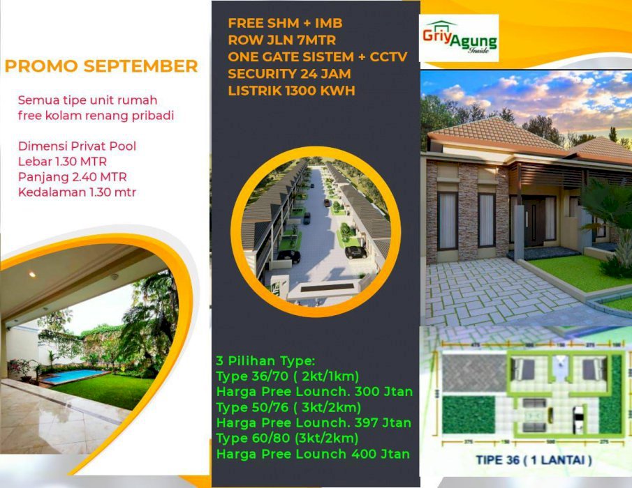 Griya Agung Inside Rumah Murah type 36 hanya 300jt an