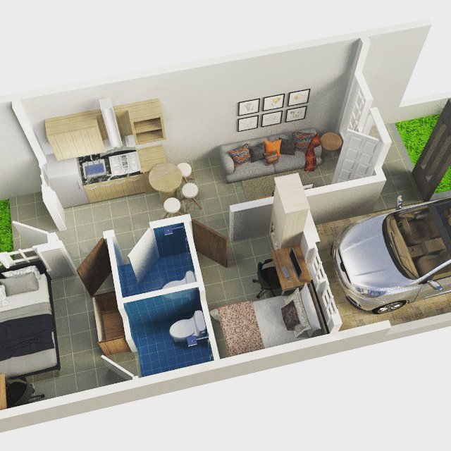 Rumah mungil kualitas mewah termurah dilingkungannya