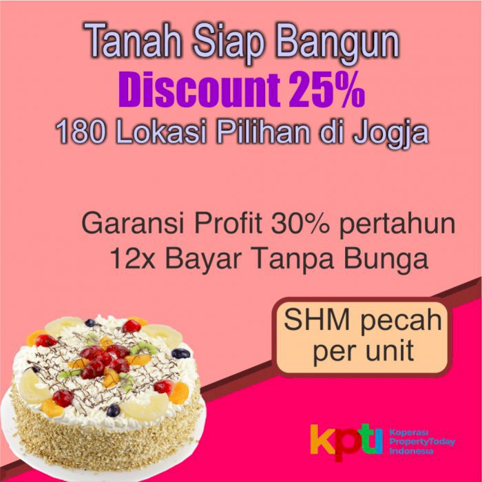 Kapling Strategis Area Bandara YIA, Bisa Cicil 12X Tanpa Bunga