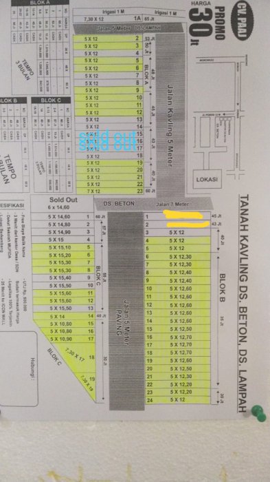 Jual tanah kavling murah legalitas jelas 