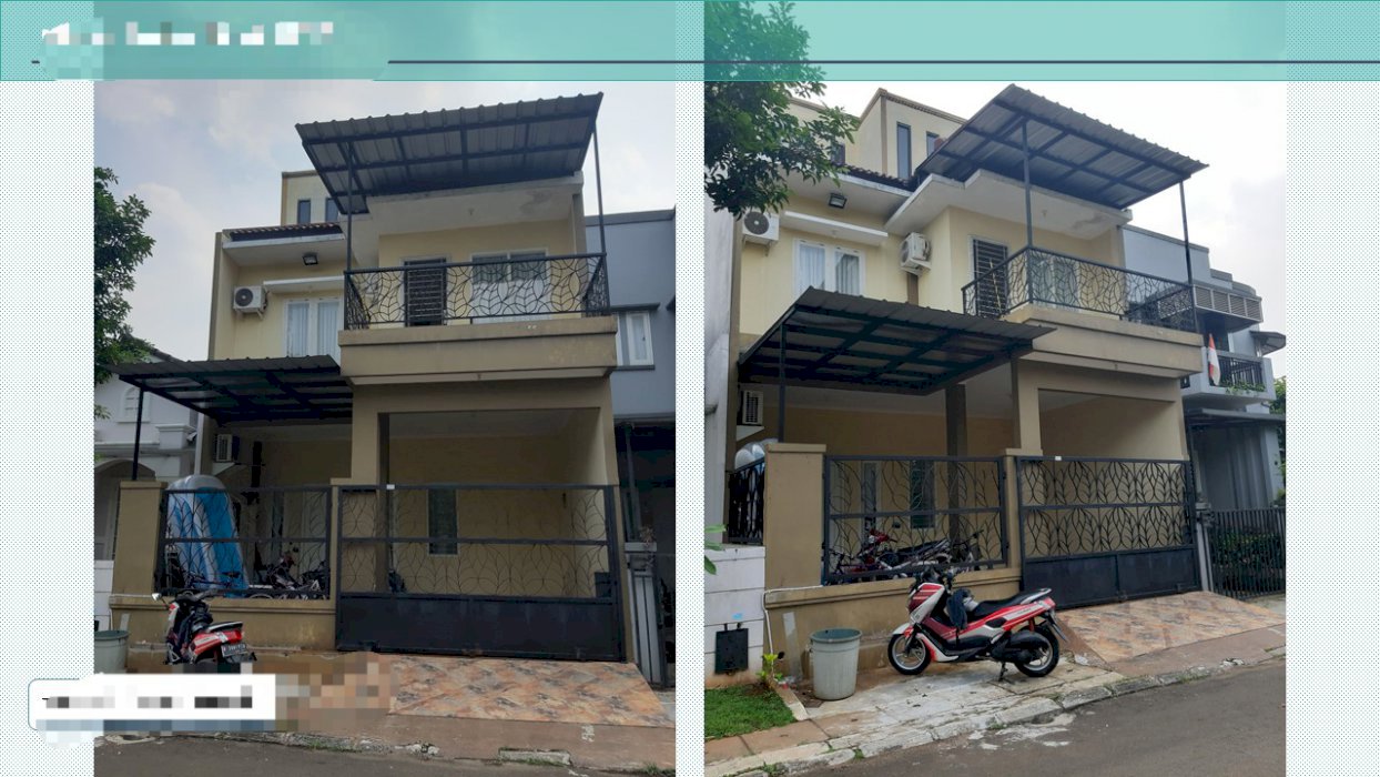 Rumah murah 3 lantai jalan 2 jalur Nusaloka BSD