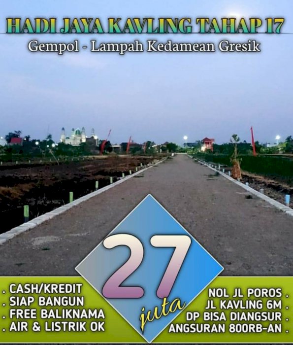 Tanah kavling murah siap bangun