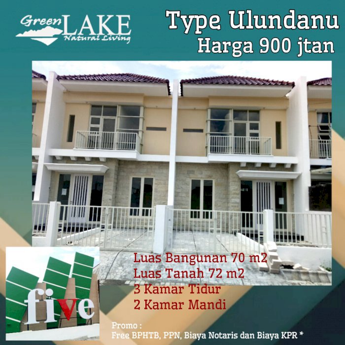 Greenlake Wonorejo tipe Ulundanu 6x12 (2 lantai) start 960jt-an
