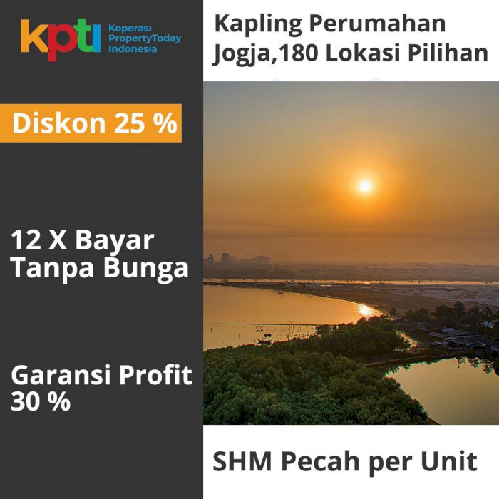 Bisa Dicicil 12X Tanpa Bunga, Tanah Kapling Dekat RSUD Wates