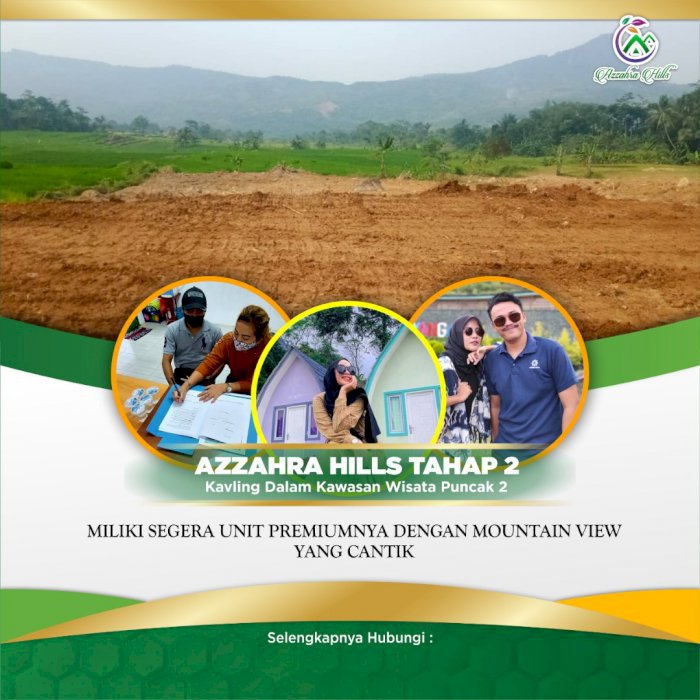 Azzahra Hills 2 Bogor Kavling Tanah Dekat Villa Khayangan Puncak 2
