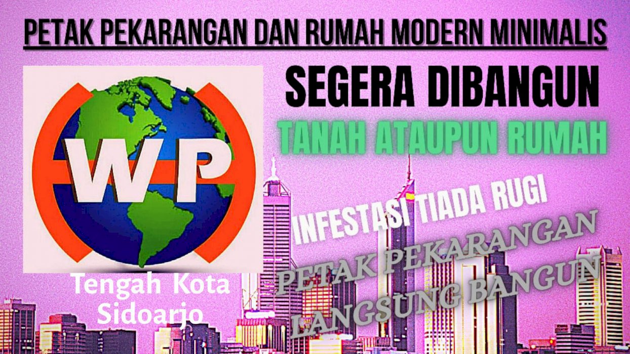 Rumah modern tengah kota sidoarjo 