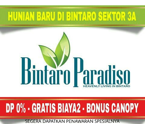 Bintaro Paradiso Hunian Baru di Bintaro sektor 3A