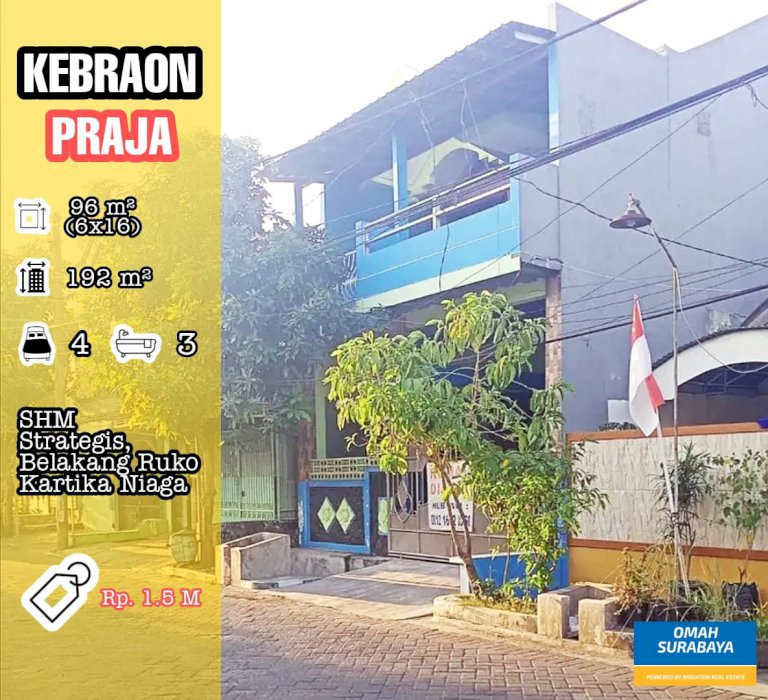 RUMAH GRIYA KEBRAON PRAJA DKT WIYUNG, GUNUNGSARI, KARANGPILANG