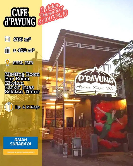 TANAH CAFE TRANSMART SIDOARJO DKT PUCANG, SONO, BUDURAN