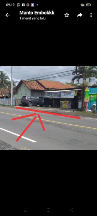 Tanah murah depan Bandara YIA Akses jalan propinsi