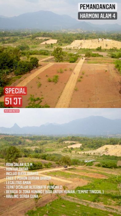 Di Jual Kavling Serbaguna Pinggir Jalan Harga 51Juta/100m2 Di Bogor