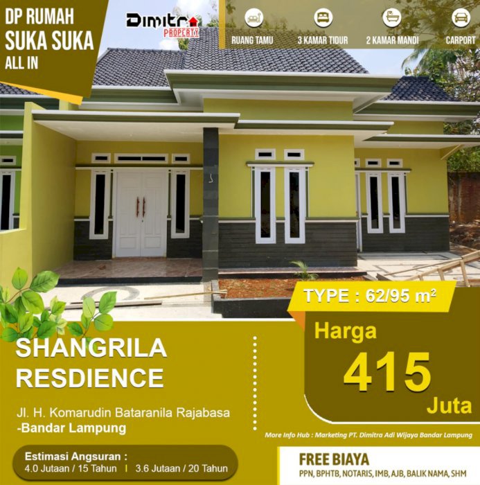 Siap Huni Rumah Mewah Dekat Kampus Unila & Polinela