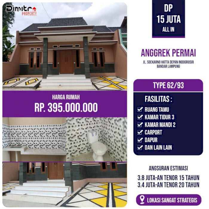 Rumah Mewah Anggrek Permai Residence Tahap 2 Type 62/93