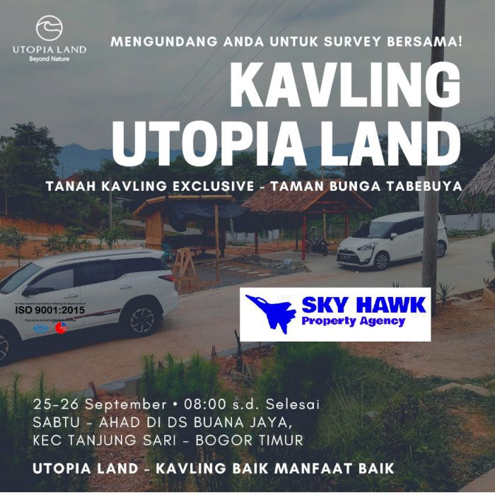 Kavling Tanah Utopia Land Bogor  Investasi Dekat Heaven Memorial Park
