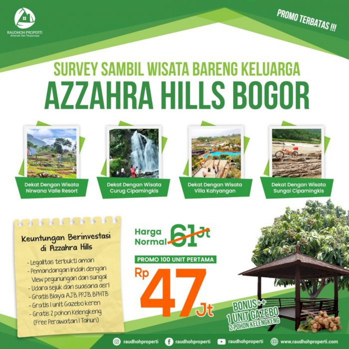 JUAL TANAH KAVLING JONGGOL MURAH