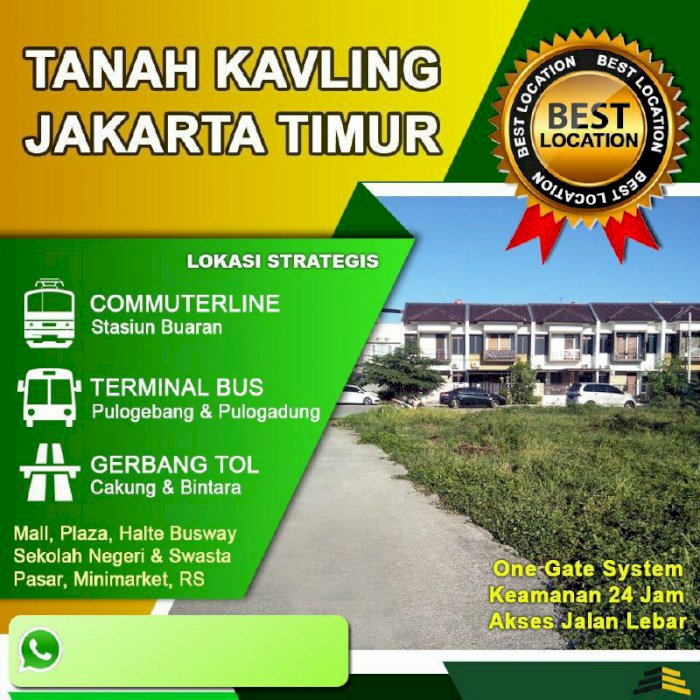 KAVLING RUMAH MURAH SIAP BANGUN JAKARTA TIMUR