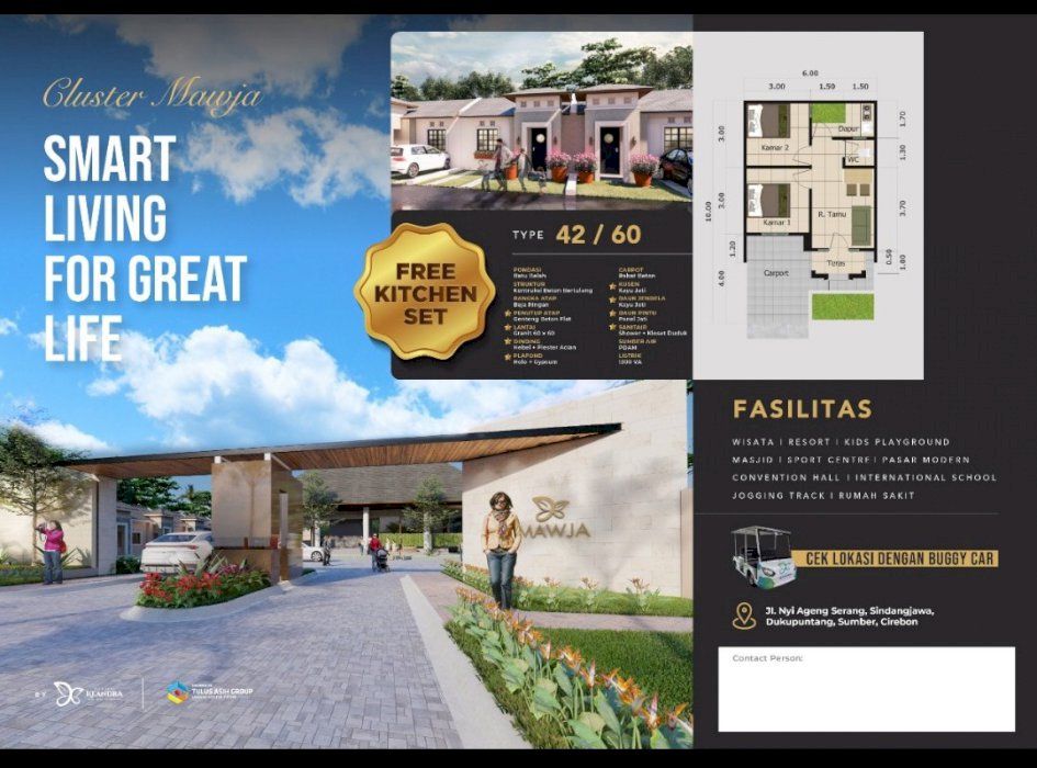 RUMAH KOMERSIL MAWJA KOTA BARU KEANDRA