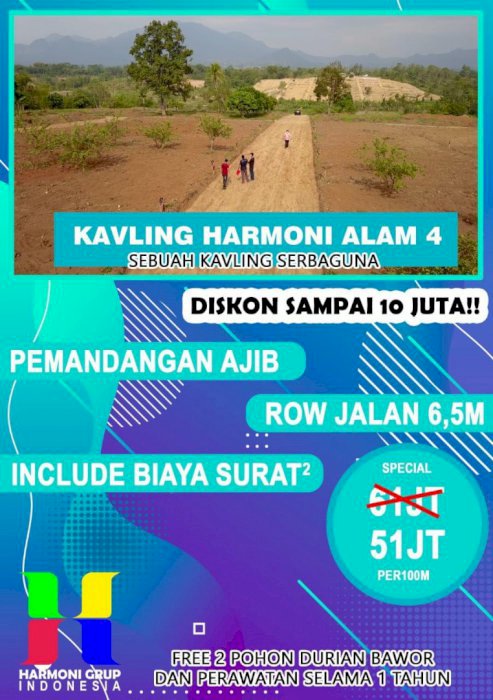 Dijual Loksi Strategis, Bebas Banjir, Harga Terjangkau,Untuk Investasi