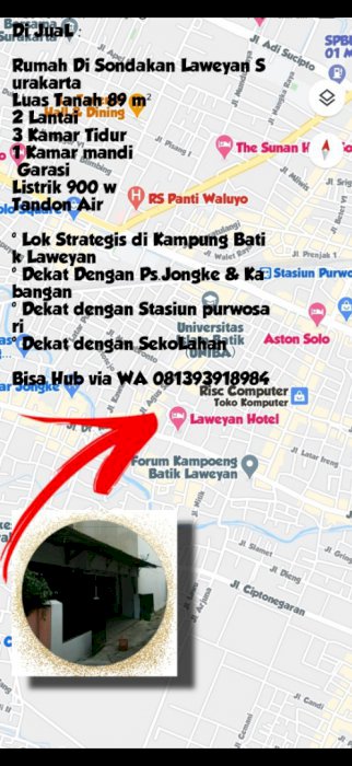 Rumah Sondakan Laweyan solo surakarta