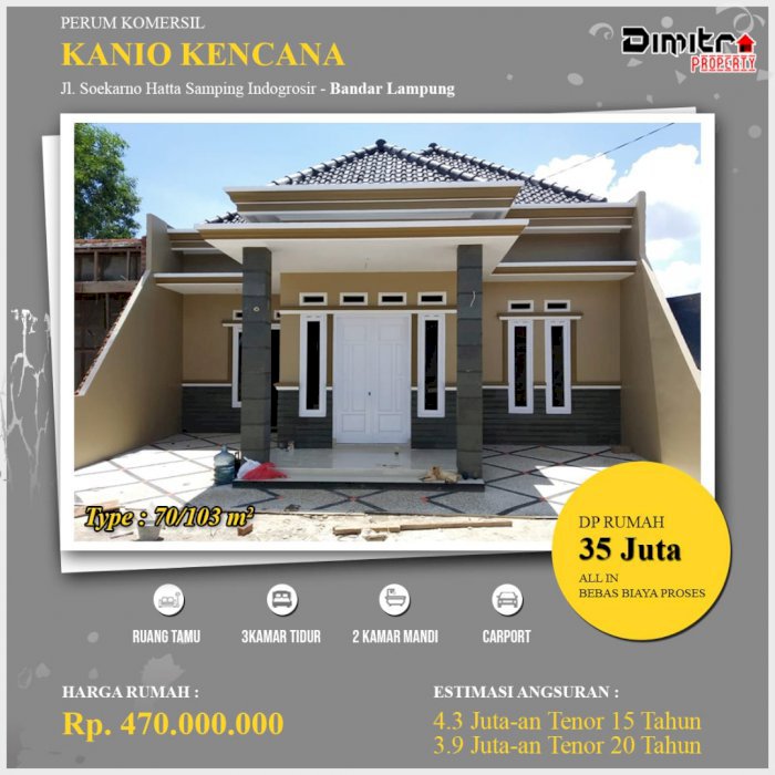 Hunian Komersil Mewah di Labuhan Ratu Bandar Lampung