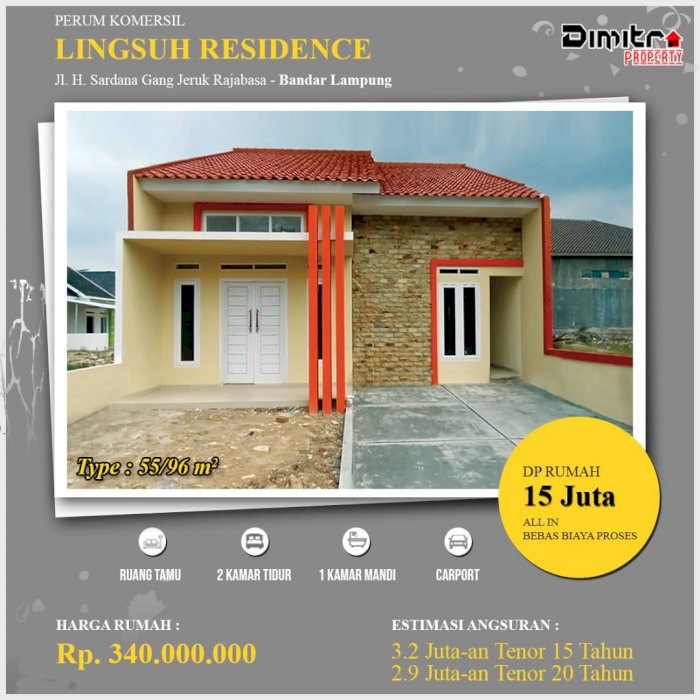 Hunian Komersil Mewah Depan Polsek Kedaton Bandar Lampung