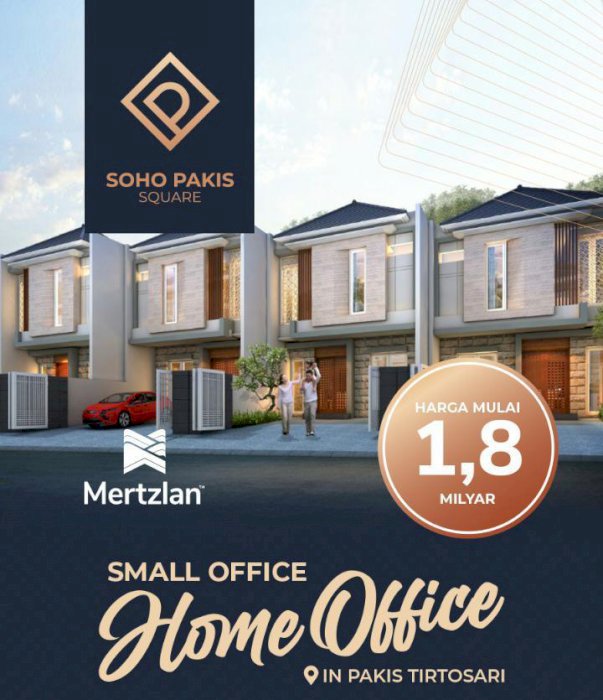 Rumah Kantor Soho Office Cocok untuk Dokter Gigi , Millenial 