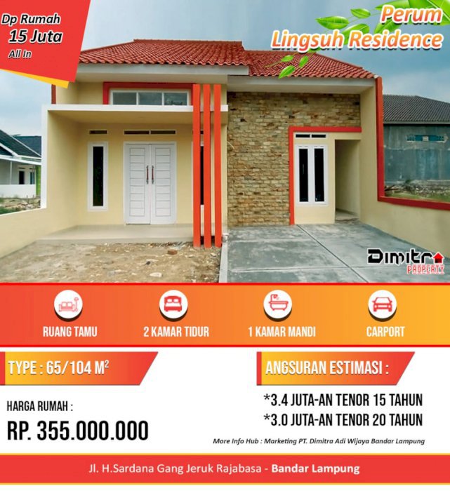 Hunian Komersil Mewah Depan Polsek Kedaton Bandar Lampung