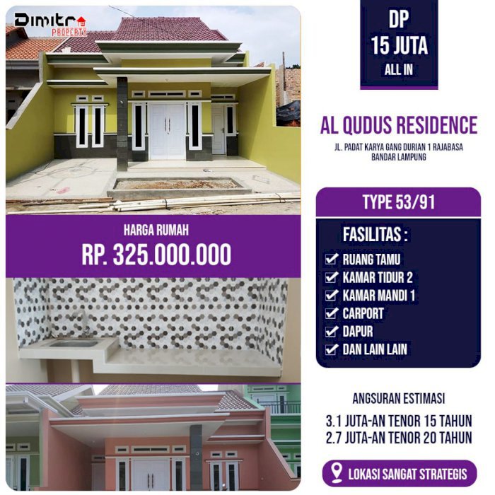 Hunian Komersil Modern Di Rajabasa Bandar Lampung