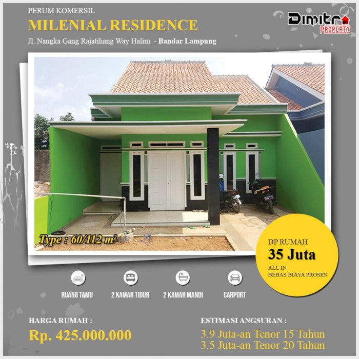 Hunian Komersil Mewah Di Way Halim Bandar Lampung