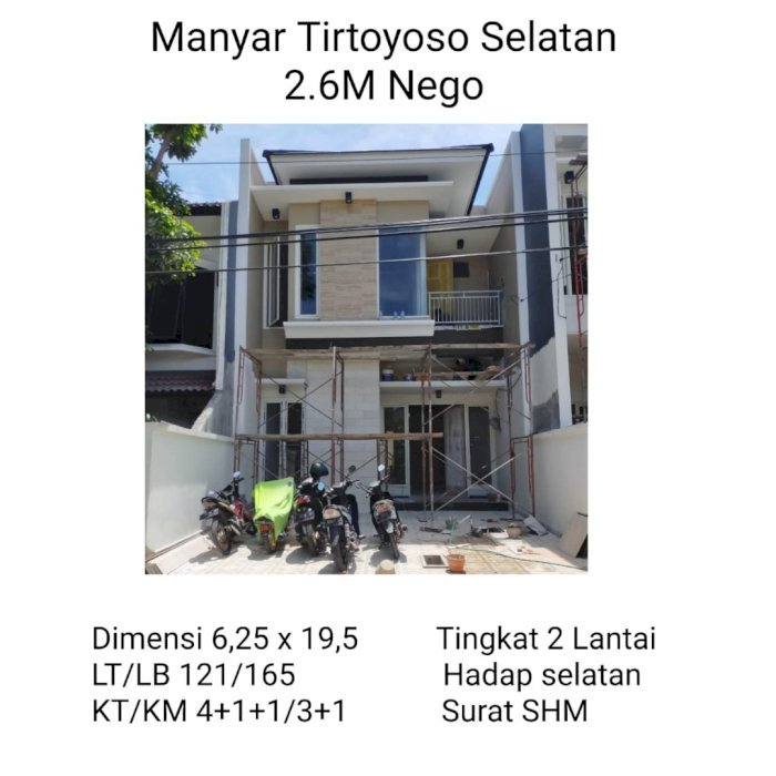 Dijual Rumah Minimalis Manyar  Tirtoyoso Selatan 2,6M.NEGO