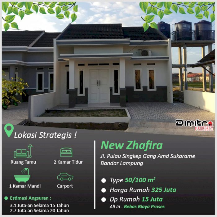 Siap Huni Rumah Termurah Sukarame 