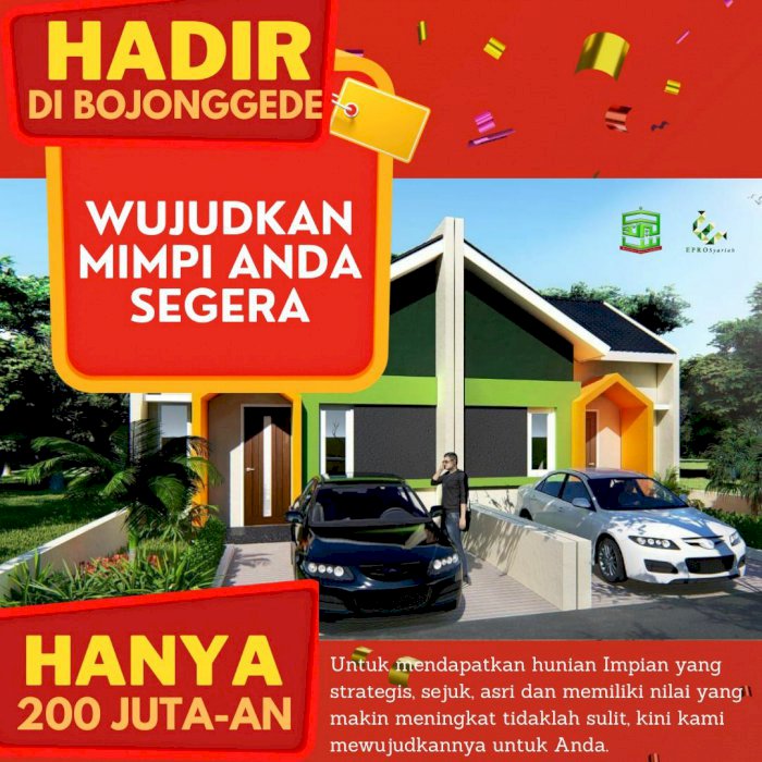 Hunian di Bojonggede Bogor lokasi strategis dan Asri