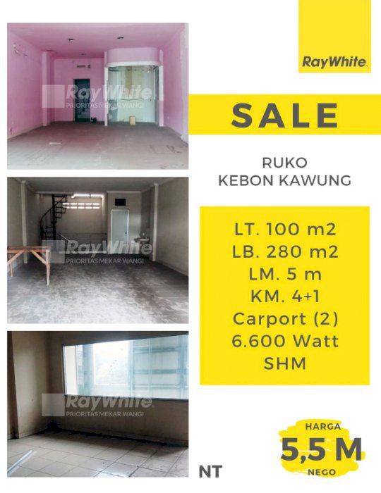 Dijual Ruko di Kebon Kawung, Mainroad