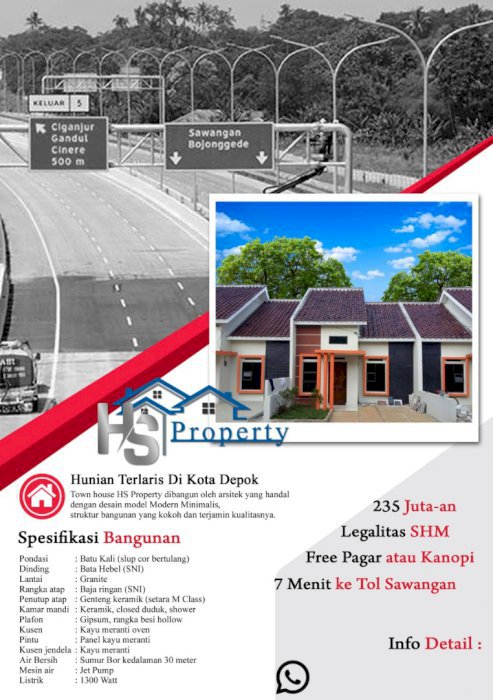 rumah dengan harga terjangkau kualitas terbaik depok bebas banjir