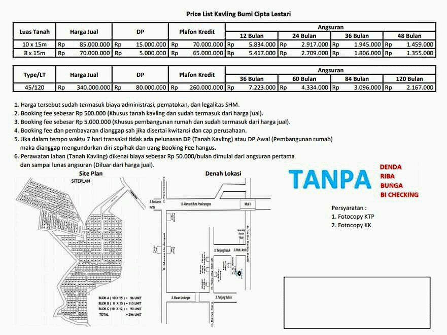 Tanah kavlingan di gandus palembang