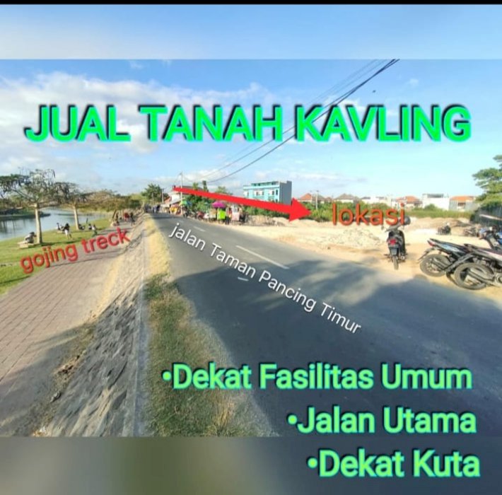 Di jual tanah kavling di jl taman pancing timur  pemoga densel